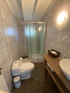 Koupelna v ubytování Hotel Trocadero