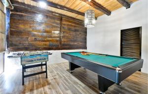 Biliár nebo kulečník v ubytování Gorgeous Home In Breznica With Sauna + 37 fotografií