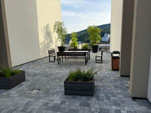 Nespecifikovaný výhled na hory nebo výhled na hory při pohledu z apartmánu