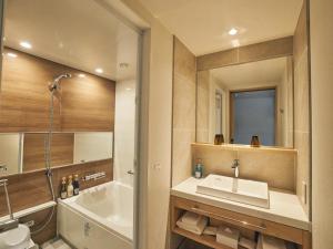 Koupelna v ubytování Hotel Traveltine Kyoto Kiyamachi