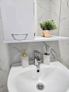 Koupelna v ubytování Family apartment's