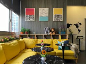 Predel za sedenje v nastanitvi Easymind Guesthouse Taipei Main Station