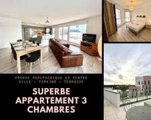 Fotografia z galérie ubytovania T4 avec grande terrasse et parking privé v destinácii Caen