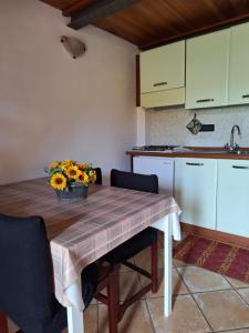 Kuchyň nebo kuchyňský kout v ubytování Agriturismo Cà Trinche