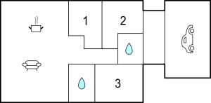 The floor plan of Awesome Home In Noia With Wifi
