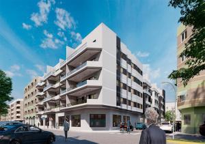 a rendering of a building on a city street at Lujo en el centro con parking privado 1 in Adra