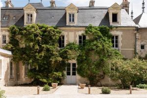 an old house with trees in front of it at Les Sources de Cheverny in Cheverny