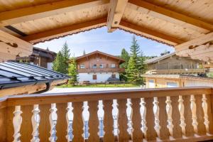 Balkón nebo terasa v ubytování Falkensteinalm Top 1