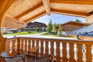 Balkón nebo terasa v ubytování Falkensteinalm Top 2