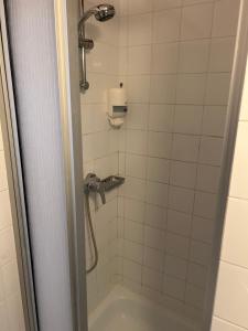 Koupelna v ubytování ''Am Limes'' Hotel