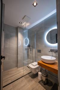 Koupelna v ubytování Hotel Siars