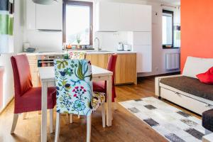 A kitchen or kitchenette at Apartment Primulka