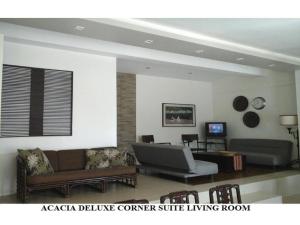 Posezení v ubytování Agreeable Family Baguio Suites