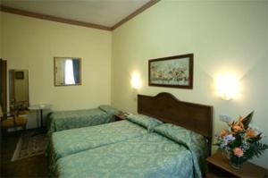 Postel nebo postele na pokoji v ubytování Hotel Florida