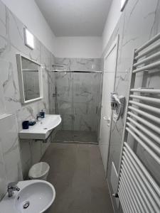 Koupelna v ubytování Hotel Aldebaran