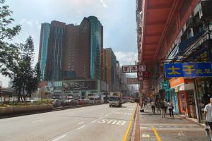 Utsikt over Hongkong, enten fra hotellet eller fra et annet sted