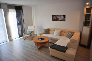 Χώρος καθιστικού στο Ferienhaus Zur Alten Maar, 65332