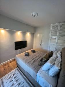 TV a/nebo společenská místnost v ubytování Eda house