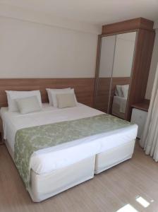 Katil atau katil-katil dalam bilik di Vista Azul Apart Hotel - Pedra Azul