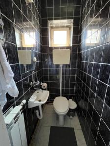 Koupelna v ubytování Rooms Asceric