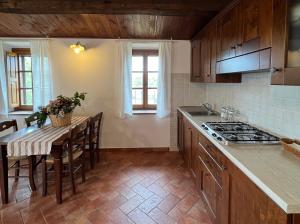 Kuchyň nebo kuchyňský kout v ubytování Agriturismo Melodie Toscane Sorano