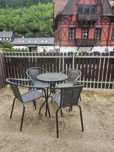 Balkón nebo terasa v ubytování Hřensko 27 Apartmány