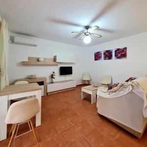 TV a/nebo společenská místnost v ubytování Naturista Natura World