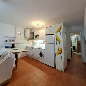 Kuchyň nebo kuchyňský kout v ubytování Naturista Natura World