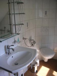 Kylpyhuone majoituspaikassa Hammerschloss Unterklingensporn