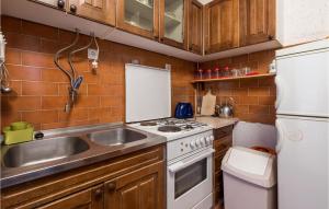Kuchyňa alebo kuchynka v ubytovaní 2 Bedroom Nice Apartment In Jablanac