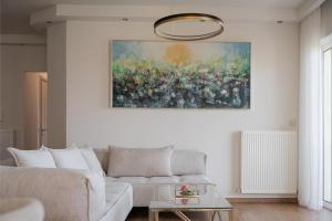 Posezení v ubytování Athenian Riviera Sea View Penthouse
