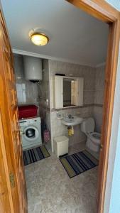 a small bathroom with a toilet and a sink at La Casita in Ciudad Quesada +9 photos