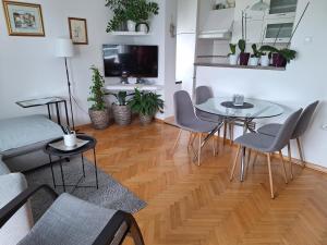 TV a/nebo společenská místnost v ubytování Apartments Anita