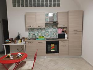 Kuchyň nebo kuchyňský kout v ubytování Apple Lemonade B&B
