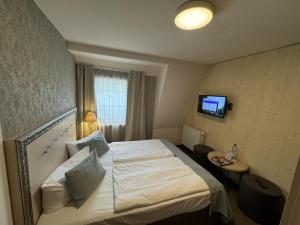 Postel nebo postele na pokoji v ubytování Hotel Ettrich & Elbresort Rathen