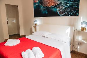 Postel nebo postele na pokoji v ubytování Sea house