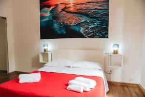 Postel nebo postele na pokoji v ubytování Sea house