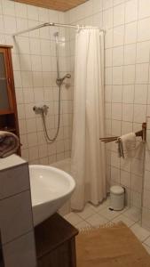 Koupelna v ubytování Kleine Ferienwohnung mit Hund
