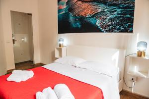 Postel nebo postele na pokoji v ubytování Sea house