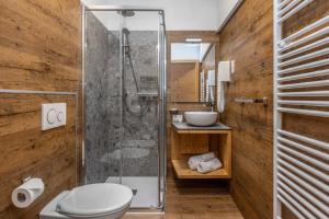 Koupelna v ubytování Hotel Franco