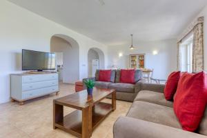TV a/nebo společenská místnost v ubytování Ta Frenc Apartments