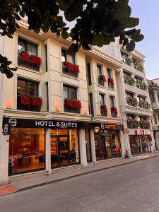 a hotel and suites building on a city street at KA Hotel & Suites in Istanbul