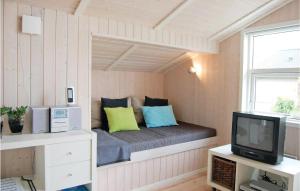 TV a/nebo společenská místnost v ubytování Holiday Home Pøt Strandby X