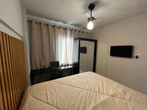 Tempat tidur dalam kamar di Ap inteiro no Brás com vaga, 12º andar, Templo Salomão, próximo ao metrô Bresser