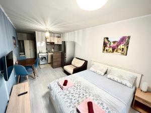 A kitchen or kitchenette at Julia Vigo Panorama apartments