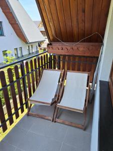 Balkón alebo terasa v ubytovaní Apartament Antolka