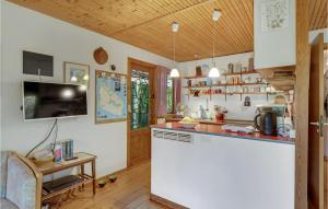 Kuchyň nebo kuchyňský kout v ubytování 2 Bedroom Cozy Home In Rønne