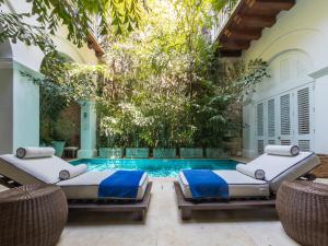 Bazén v ubytování Hotel Casa Don Sancho By Mustique nebo v jeho okolí