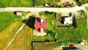 Letecký snímek ubytování Casa Pietrii
