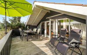Balkón nebo terasa v ubytování Holiday Home Tingodden Hvide Sande Xi